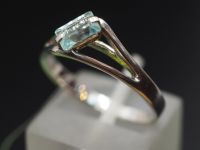 Серебряное кольцо с натуральным бериллом - 168