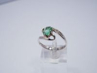 Серебряное кольцо 925 пробы с бериллом 0,65 карат - 68