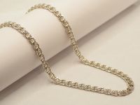 Серебряная цепь 40 см. плетение Бисмарк - 7