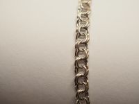 Серебряная цепь 70 см. плетение Бисмарк - 9